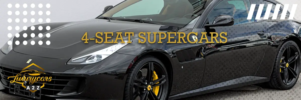 Best 4-seat supercars to buy in 2023