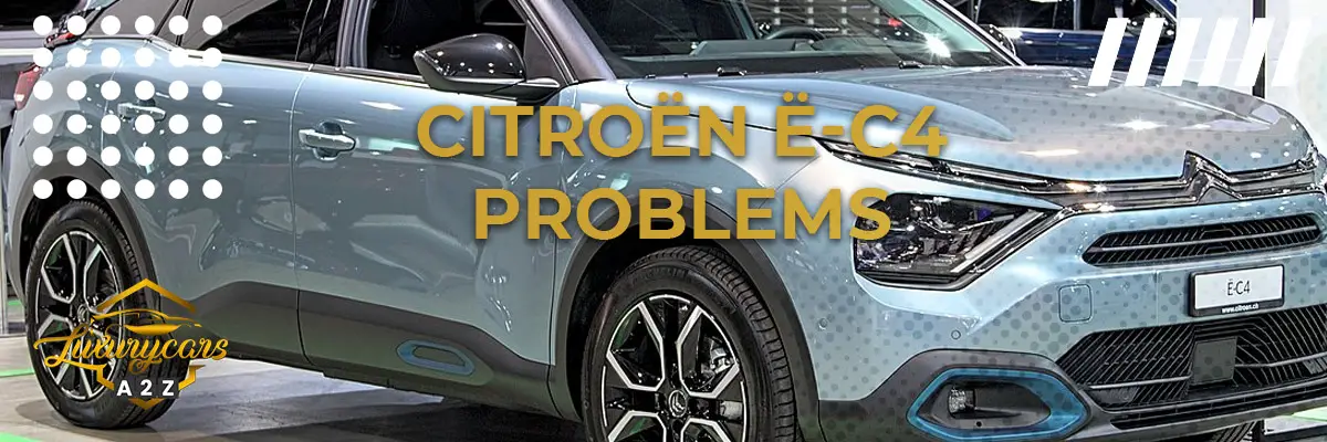 Citroën ë-C4 problems
